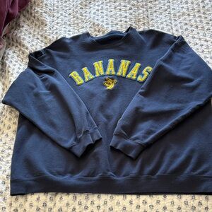 Bananas (baseball team) Dark Blue Crewneck Sweater